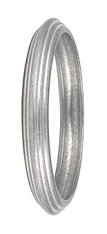 Fancy Round Aluminum Bracelet - 0.375" Wide